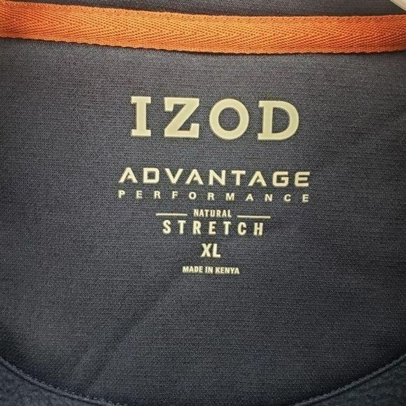 Izod Advantage Navy Blue Men’s XL Zippered Vest - Picture 11 of 14